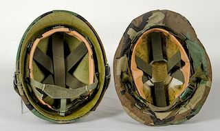 US 1980's M-1 Helmet and Liner and Kevlar Helmet 