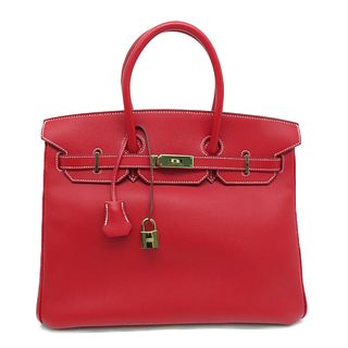 Hermes GHW Birkin 35 Handbag Epsom Leather
