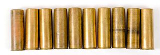 Remington UMC Brass Shotgun Shells, Lot of Ten 