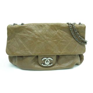 Chanel Quilted CC SHW Chain Shoulder Bag Caviar Leather