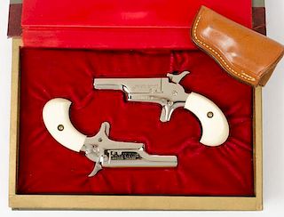 **Colt Cased Set of Lord's Single-Shot Pistols and Holster 