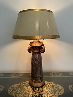 Ornate Column Table Lamp