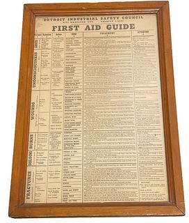 Original Detroit Industrial Safety Council First Aid Guide