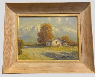 Signed 20th C. Oil on Canvas Landscape