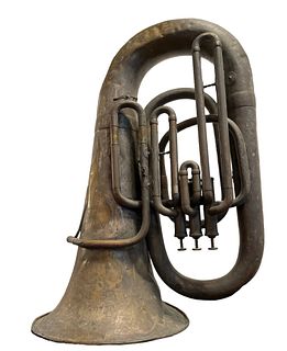JULES DURAND PARIS Antique Brass Baritone 