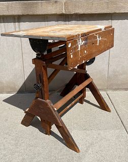 Small Industrial Drawing Table