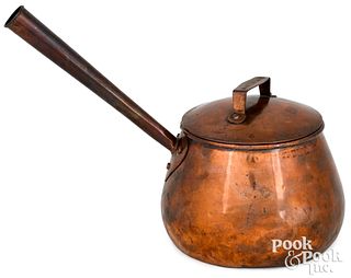 York, Pennsylvania copper sauce pan and lid