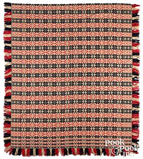 Bucks or Montgomery County woven coverlet