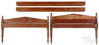 Pennsylvania painted rope bed, 19th c.