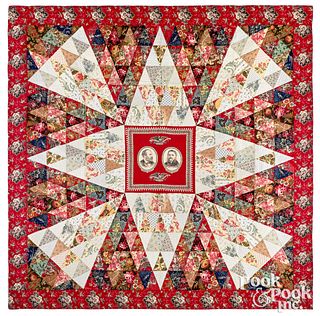 Lancaster, Pennsylvania patriotic pieced quilt