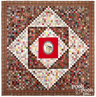 Pennsylvania pieced and appliquéd quilt