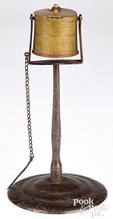 Peter Derr wrought iron kettle lamp