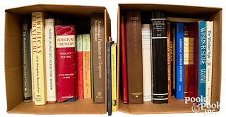 Group of furniture reference books.