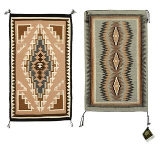 Diné [Navajo], Pair of Textiles