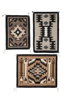 Diné [Navajo], Group of Three Textiles