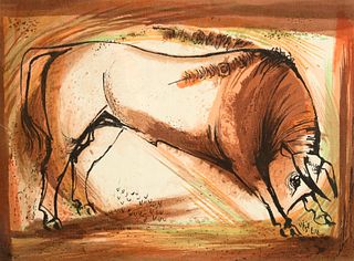 Mac [Mary Alice Cox] Schweitzer, Untitled (Bull), 1955