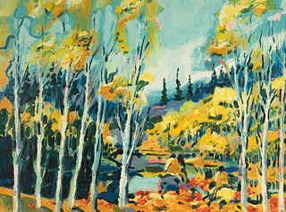 Earl Biss, Autumn in the Rockies, 1983