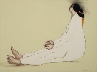 R.C. Gorman, Untitled (Seated Maiden), 1979