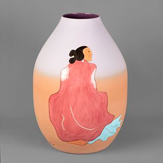 R. C. Gorman, Large Vase 'Serenity,' 1989