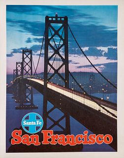 Oscar Byrn, San Francisco Santa Fe Railway Poster