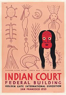Louis Siegriest, Indian Court Federal Building Poster, 1939