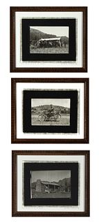 Group of Three Photograph Reproductions of the Early West