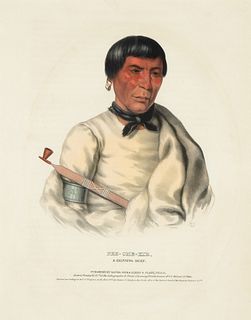 McKenney and Hall, Pee-Che-Kir - A Chippewa Chief, ca. 1843