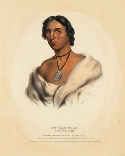 McKenney and Hall, Pa-She-Nine - A Chippewa Chief, ca. 1843