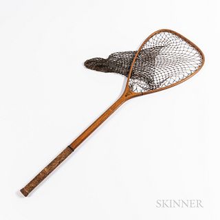 Vintage Wooden Fishing Net