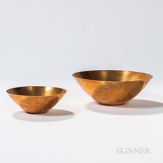 Mid-Century Modern Bronze Bowls