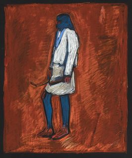 Aaron Freeland, Untitled (Standing Native Figure)