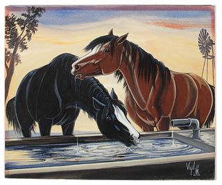 Frank Vigil, The Ranch Horses, 1961