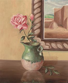 Antonio Mendoza, Still Life with Roses, 1964