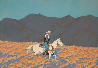 Billy Schenck, Cowboy on Horse, 1979