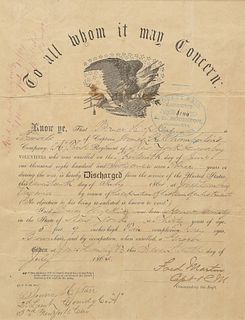 Civil War Discharge Letter