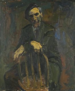 Patricia Groll Tyler Oil on Canvas Seated Man