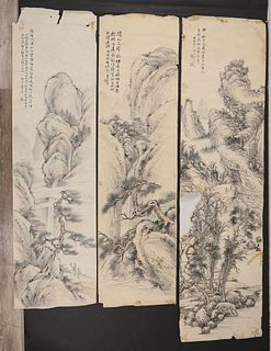 3 Chinese Landscape Scrolls