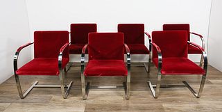 6 Ludwig Mies van der Rohe Brno Modernist Chairs