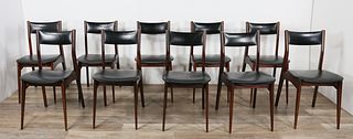 Set of 10 Danish Modern Dining Chairs