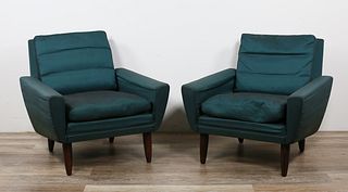 Pair of Georg Thams Danish Modern Lounge Chairs