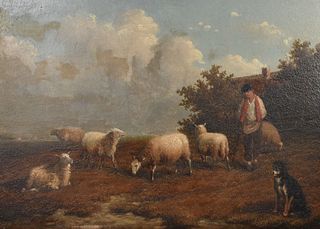 Joseph Van Dieghem Oil on Canvas