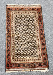 HAND KNOTTED AFGHAN BALUCH RUG, 5 x 3
