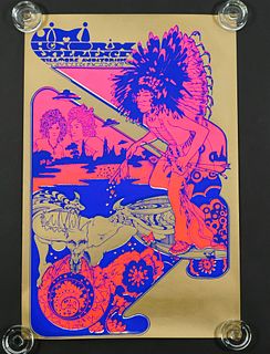 Jimi Hendrix Fillmore Auditorium Concert Poster