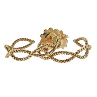 Roberto Coin Barocco 18k Gold Hoop Earrings