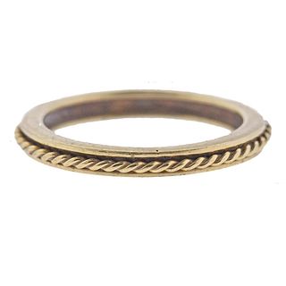 David Webb 18k Gold Band Ring