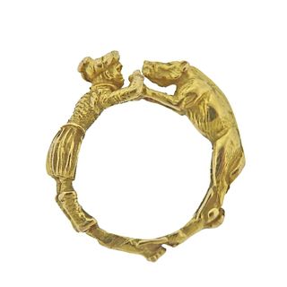 22k Gold Whimsical Ring