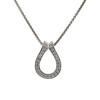 John Hardy Silver Diamond Classic Chain Pendant Necklace