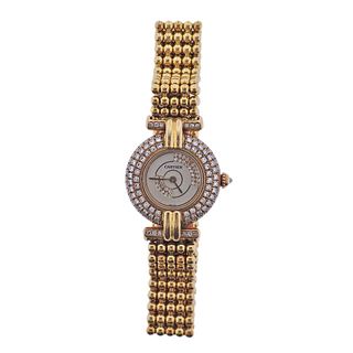 Cartier Colisee 18K Gold Diamond Ladies Watch 1980