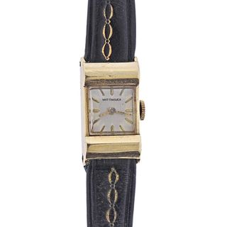 Vintage Wittnauer 14k Gold Manual Wind Watch 