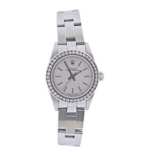 Rolex Oyster Perpetual 26mm Diamond Automatic Ladies Watch 76080